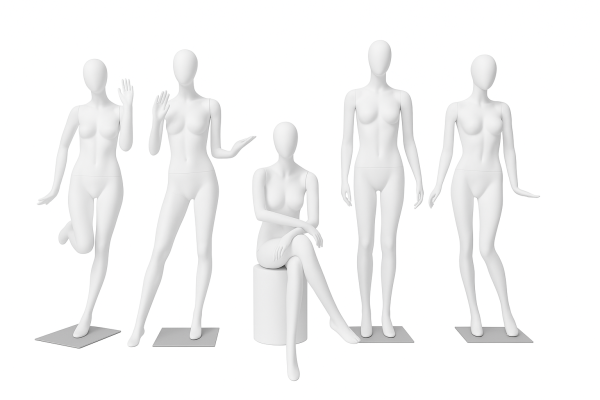 FIBER GLASS FULL BODY  MANNEQUIN - WHITE